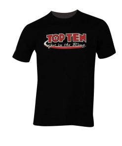 T-Shirts Get In The Ring T-Sbhirt Top Ten - Black, 138-91