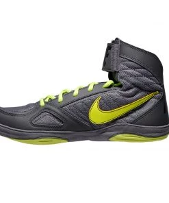 Nike Takedown Wrestling Shoes - Grey/neon Green, 366640-007