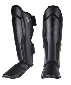 King Pro Boxing Shin Guards - Black/black, KPB-SGBB1