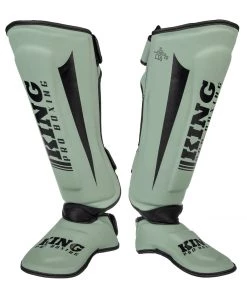King Pro Boxing Shinguards Revo 5 - Khaki