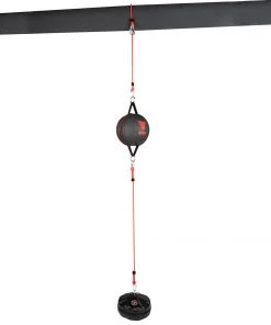 Fighter Punch Ball With Base MF-PRO - Black/red