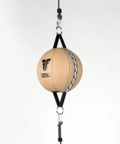 Fighter Punch Ball With Base MF-PRO - Beige/black TRAINING