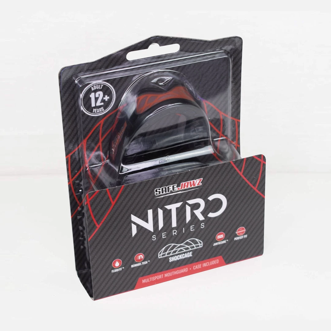 SAFE JAWZ SAFEJAWZ Nitro Mouthguard - Black/red PROTECTION 7 SAFE JAWZ SAFEJAWZ Nitro Mouthguard - Black/red PROTECTION
