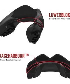 SAFE JAWZ SAFEJAWZ Ortho Mouthguard For Braces - Black