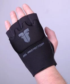 Fighter Strap Gel Hand-Wraps - Black, FGW-001BB GLOVES 10 Fighter Strap Gel Hand-Wraps - Black, FGW-001BB GLOVES