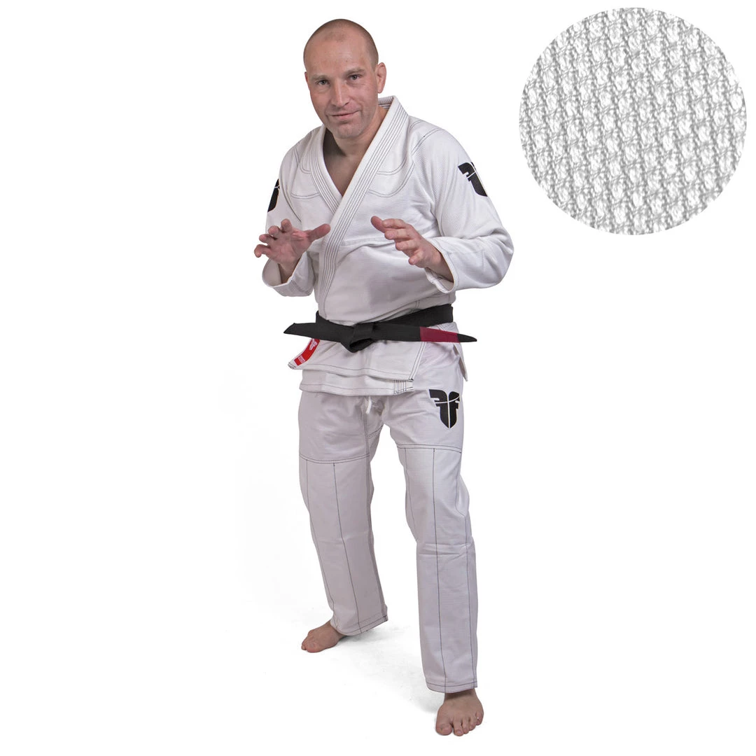 Fighter BJJ Kimono Rice Straw - White, BJJBW-08 BJJ Uniforms 3 Fighter BJJ Kimono Rice Straw - White, BJJBW-08 BJJ Uniforms