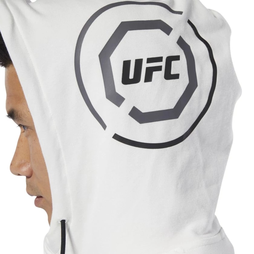 Hoodies Reebok UFC Fight Night Blank Walkout Hoodie - White, CD8586 8 Hoodies Reebok UFC Fight Night Blank Walkout Hoodie - White, CD8586