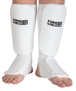 Fighter Shin Instep Guard - White, JE1400IN PROTECTION