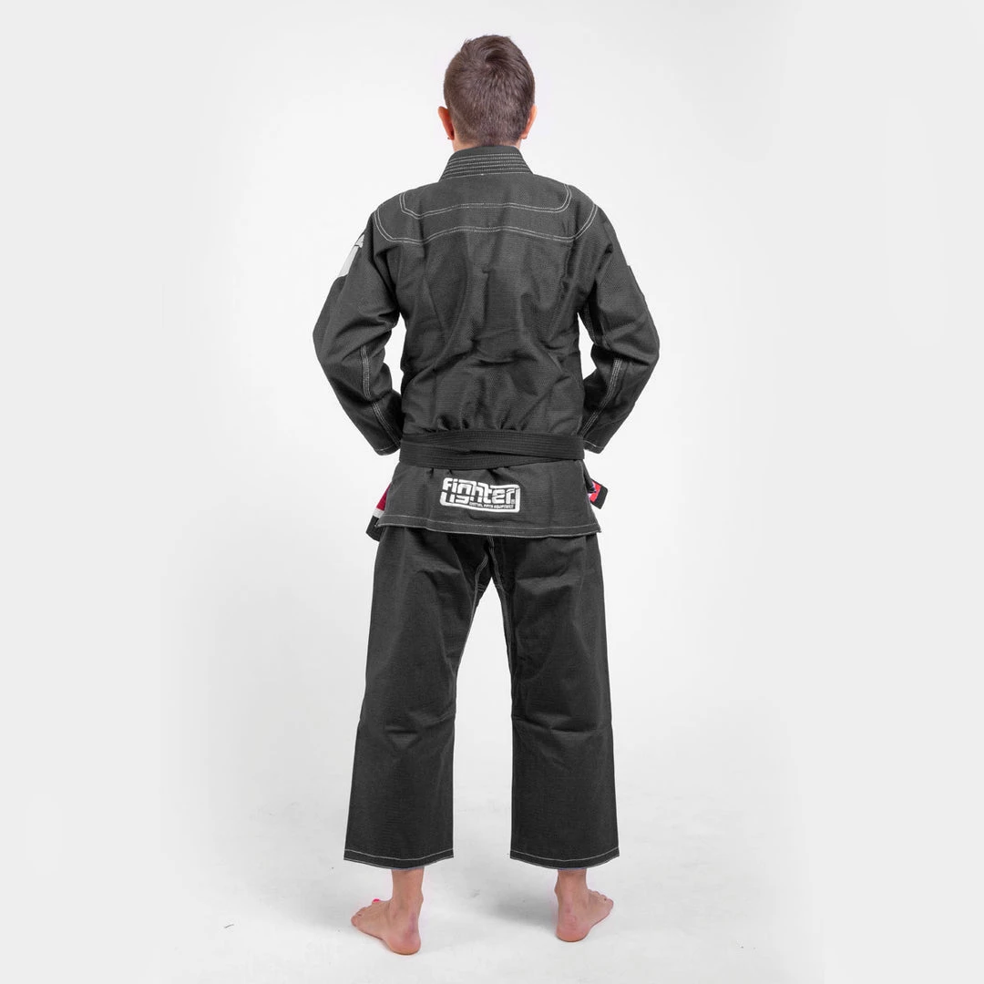 BJJ Uniforms Fighter BJJ Kimono Rice Straw - Black, BJJBL-09 9 BJJ Uniforms Fighter BJJ Kimono Rice Straw - Black, BJJBL-09