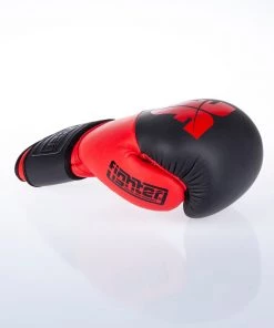 Fighter Boxing Gloves SPLIT-red/black, FBG-001BR