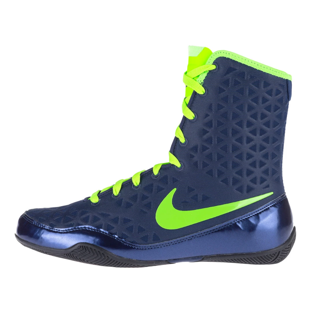 Nike KO Boxing Shoes - Blue/neon Green, 839421413 3 Nike KO Boxing Shoes - Blue/neon Green, 839421413