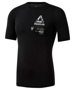 Reebok Graphic Compression Tee - Black, DP6560