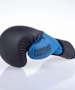 Fighter Boxing Gloves SPLIT- Matt Blue/black, FBG-001BBL