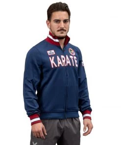 Hoodies Daedo Slim Jacket Karate - Blue/white, CH2220