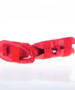 Hayashi PROTECTION Karate Kickprotector - Instep And Shin WKF - Red, 343-4N