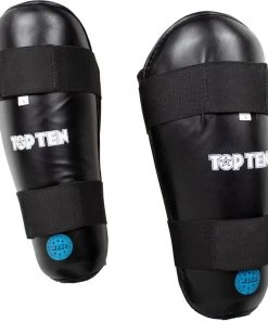 Shin Guard Top Ten WAKO - Black, 3208-99