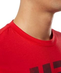 Reebok UFC Fan Gear Logo Tee - Red, DU4585 10 Reebok UFC Fan Gear Logo Tee - Red, DU4585