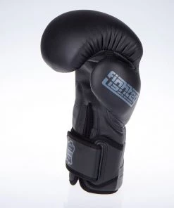 Fighter Boxing Gloves Sparring - Black/gray, FBG-002-BG 18 Fighter Boxing Gloves Sparring - Black/gray, FBG-002-BG