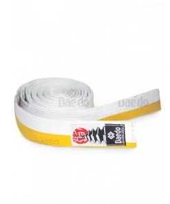 Daedo Belt - White/yellow, CI1502 Belts