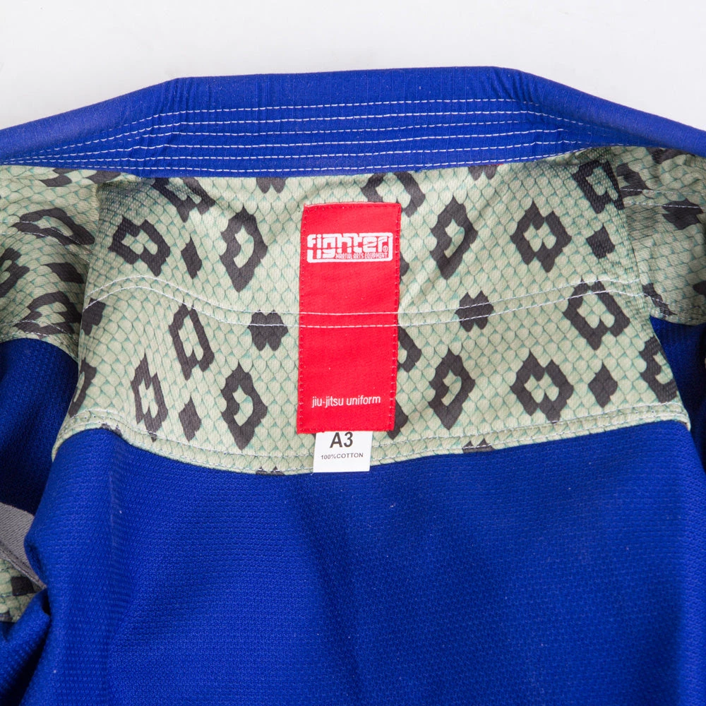 Fighter BJJ Kimono Rice Straw - Blue, BJJBLU-07 BJJ Uniforms 6 Fighter BJJ Kimono Rice Straw - Blue, BJJBLU-07 BJJ Uniforms