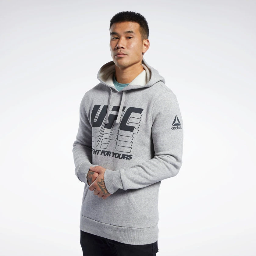 Hoodies Reebok UFC FG Hoodie - Grey, FK2342 3 Hoodies Reebok UFC FG Hoodie - Grey, FK2342