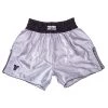 Fighter Thai Trunks Bangkok Plain - Silver/black, FP09