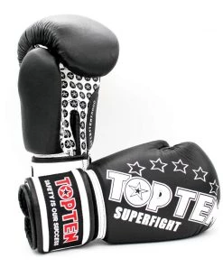 Top Ten Boxing Gloves Superfight Stars - Black/white, 20411-9