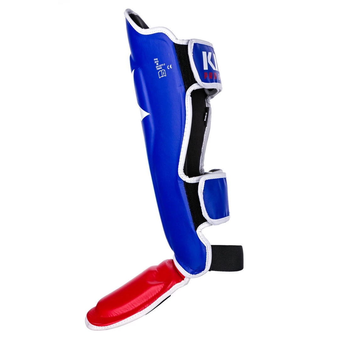 King Professional Shin Guards - Blue/white, SGKNL-BLU-WHI 4 King Professional Shin Guards - Blue/white, SGKNL-BLU-WHI