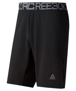 Reebok Combat Boxing Shorts - Black, DU4970 Training Shorts