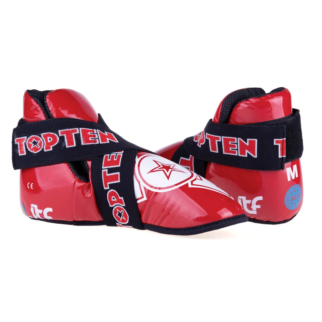 PROTECTION Top Ten ITF Kicks Glossy - Red, 3067-4ITF 3 PROTECTION Top Ten ITF Kicks Glossy - Red, 3067-4ITF