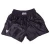 Fighter Thai Trunks Bangkok Plain - Black, FP04 1 Fighter Thai Trunks Bangkok Plain - Black, FP04