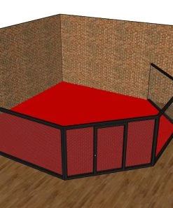 Fighter MMA Cage Panel With Left Side Padding, CP-L TRAINING 8 Fighter MMA Cage Panel With Left Side Padding, CP-L TRAINING