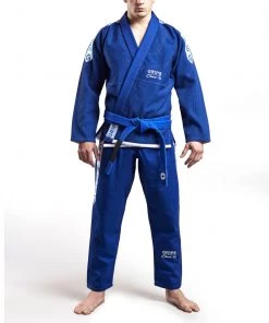 BJJ Uniforms Grips Classic Logo BJJ Kimono - Blue/white, G10124-BLUWHT