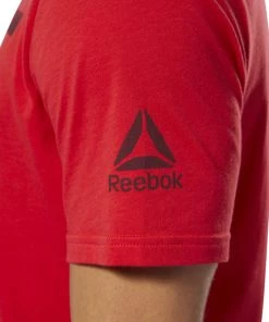 Reebok UFC Fan Gear Logo Tee - Red, DU4585