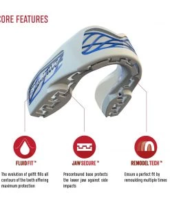SAFE JAWZ PROTECTION SAFEJAWZ Nitro Mouthguard - White/blue 11 SAFE JAWZ PROTECTION SAFEJAWZ Nitro Mouthguard - White/blue