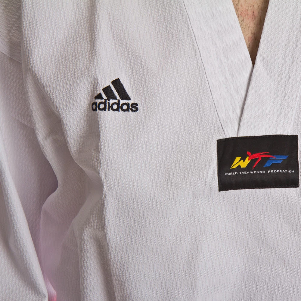 Adidas Taekwondo WT Uniforms Dobok WT Adichamp III White V, ADITCH03 5 Adidas Taekwondo WT Uniforms Dobok WT Adichamp III White V, ADITCH03