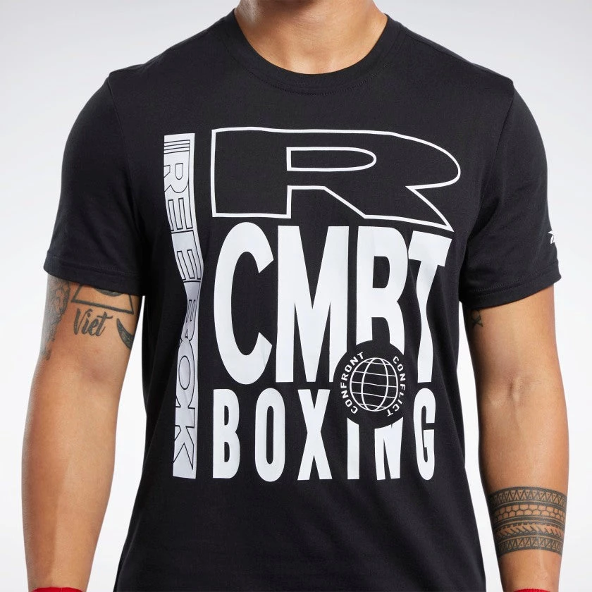 Reebok Combat Boxing Tee - Black, FJ5333 4 Reebok Combat Boxing Tee - Black, FJ5333