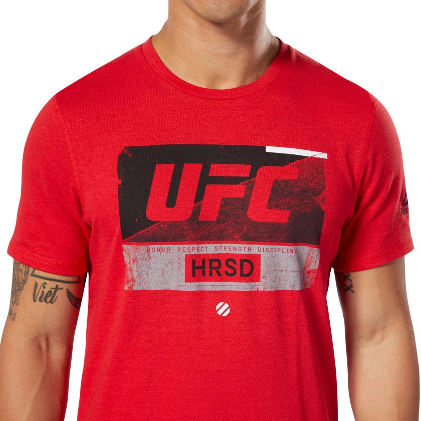 Reebok UFC Fight Week T-shirt - Red, DU4573 T-Shirts 4 Reebok UFC Fight Week T-shirt - Red, DU4573 T-Shirts