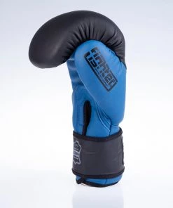 Fighter Boxing Gloves SPLIT- Matt Blue/black, FBG-001BBL