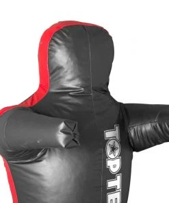 TOP TEN Fighter Leather Dummy - Black/red, 0127P2N