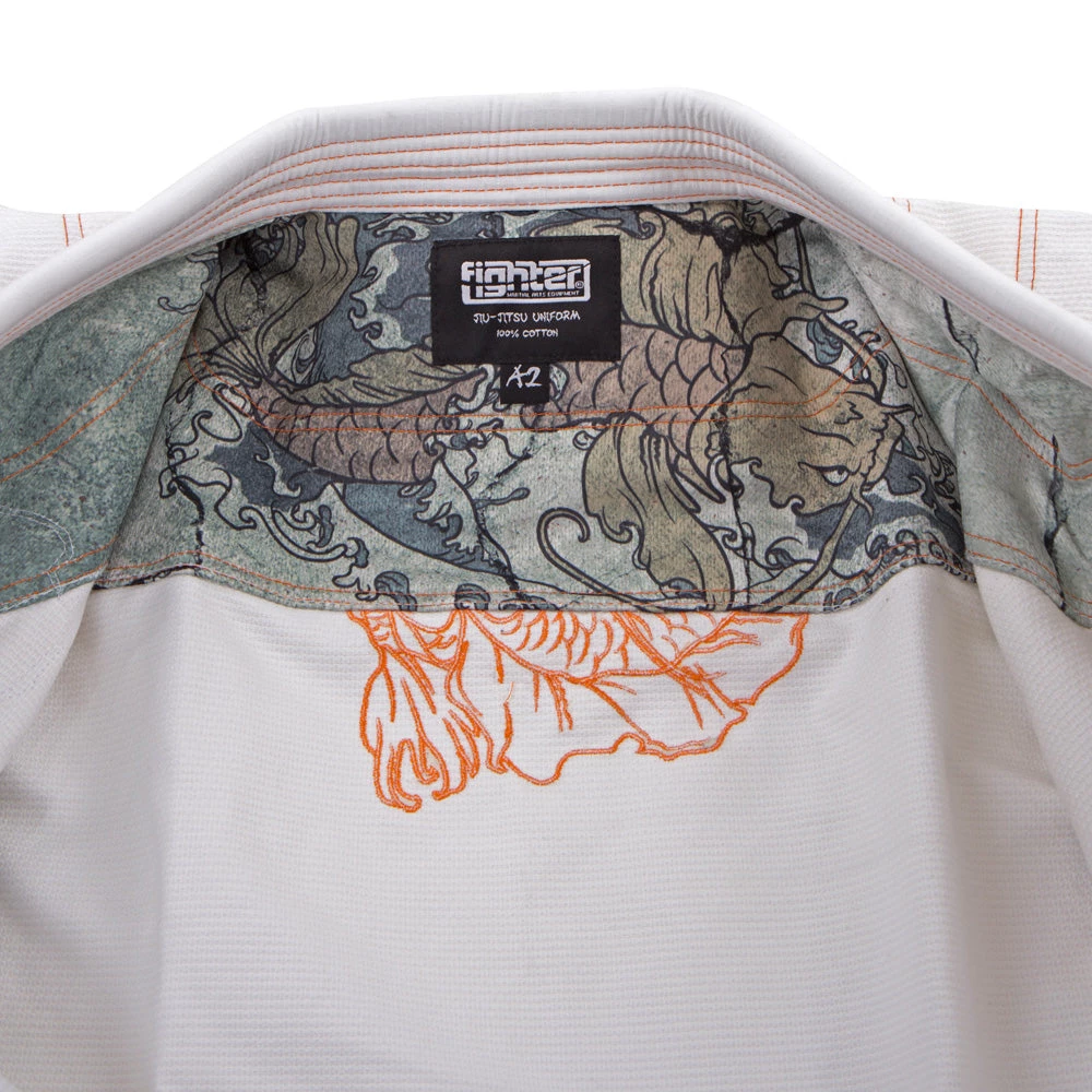 Fighter BJJ Gi Koi Fish Kids, BJJW-02 BJJ Uniforms 6 Fighter BJJ Gi Koi Fish Kids, BJJW-02 BJJ Uniforms