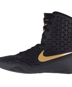 Kids Nike KO Boxing Shoes - Black/gold, 839421001-K