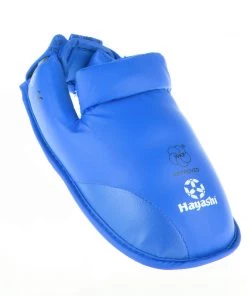 Hayashi Karate Kickprotector - Instep And Shin WKF - Blue, 343-6N