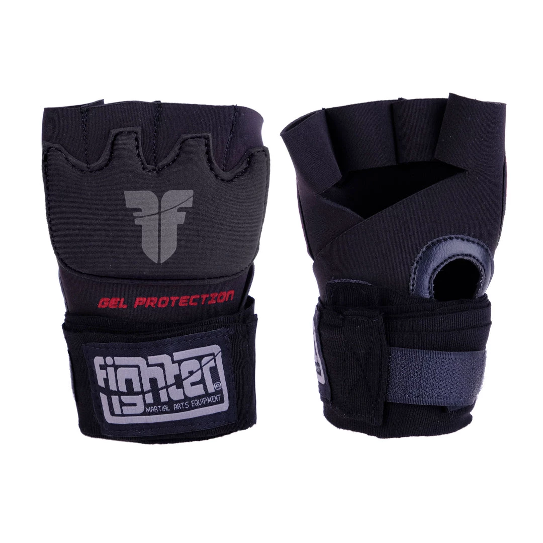 Fighter Strap Gel Hand-Wraps - Black, FGW-001BB GLOVES 3 Fighter Strap Gel Hand-Wraps - Black, FGW-001BB GLOVES