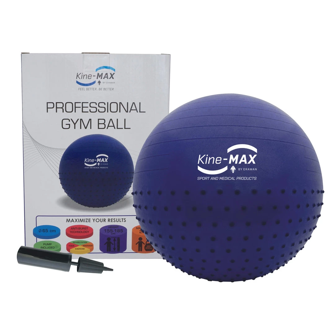 KinesioMAX Gym Ball 65cm - Blue, GYM-65-BLU TRAINING 3 KinesioMAX Gym Ball 65cm - Blue, GYM-65-BLU TRAINING