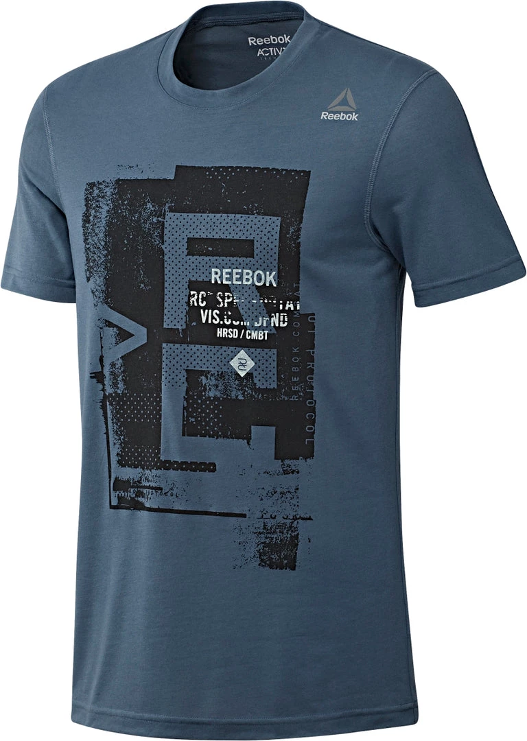 Reebok Combat Tee - Blue, BJ8881 3 Reebok Combat Tee - Blue, BJ8881