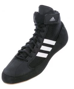 Kids Wrestling Shoes Adidas HVC - Black/brown, AQ3327