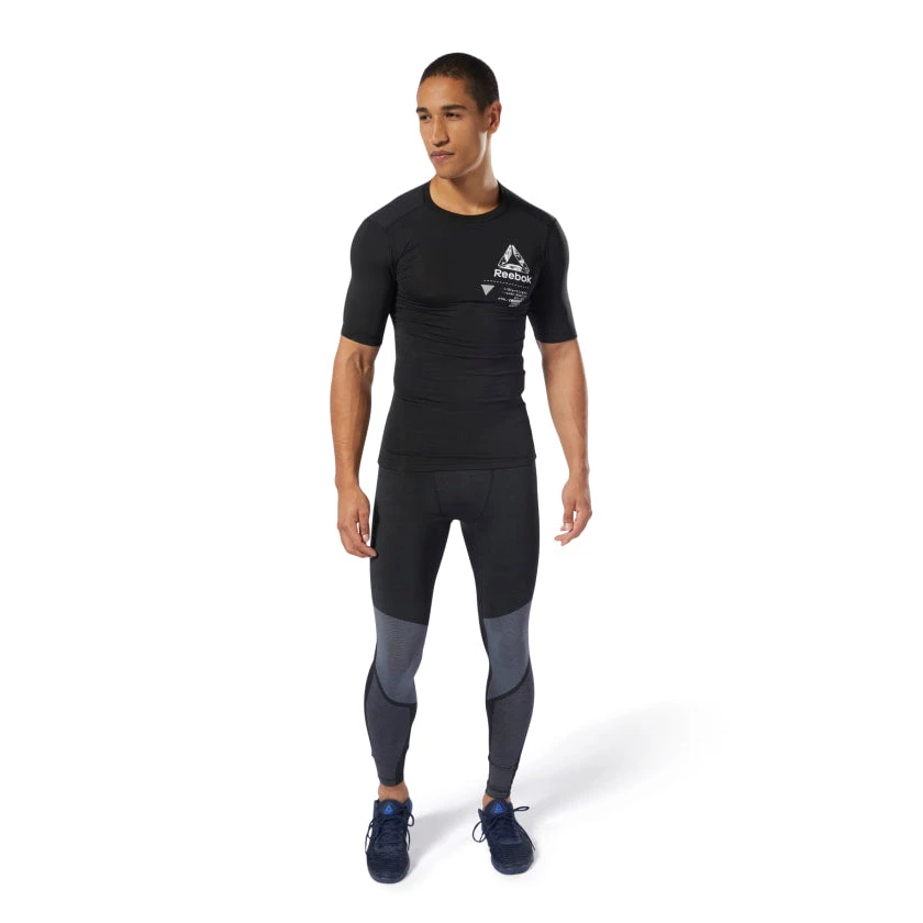Reebok Graphic Compression Tee - Black, DP6560 7 Reebok Graphic Compression Tee - Black, DP6560