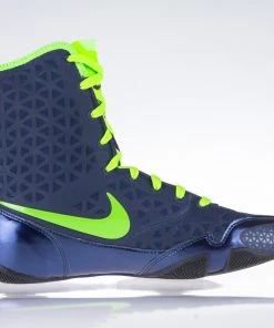 Nike KO Boxing Shoes - Blue/neon Green, 839421413 13 Nike KO Boxing Shoes - Blue/neon Green, 839421413