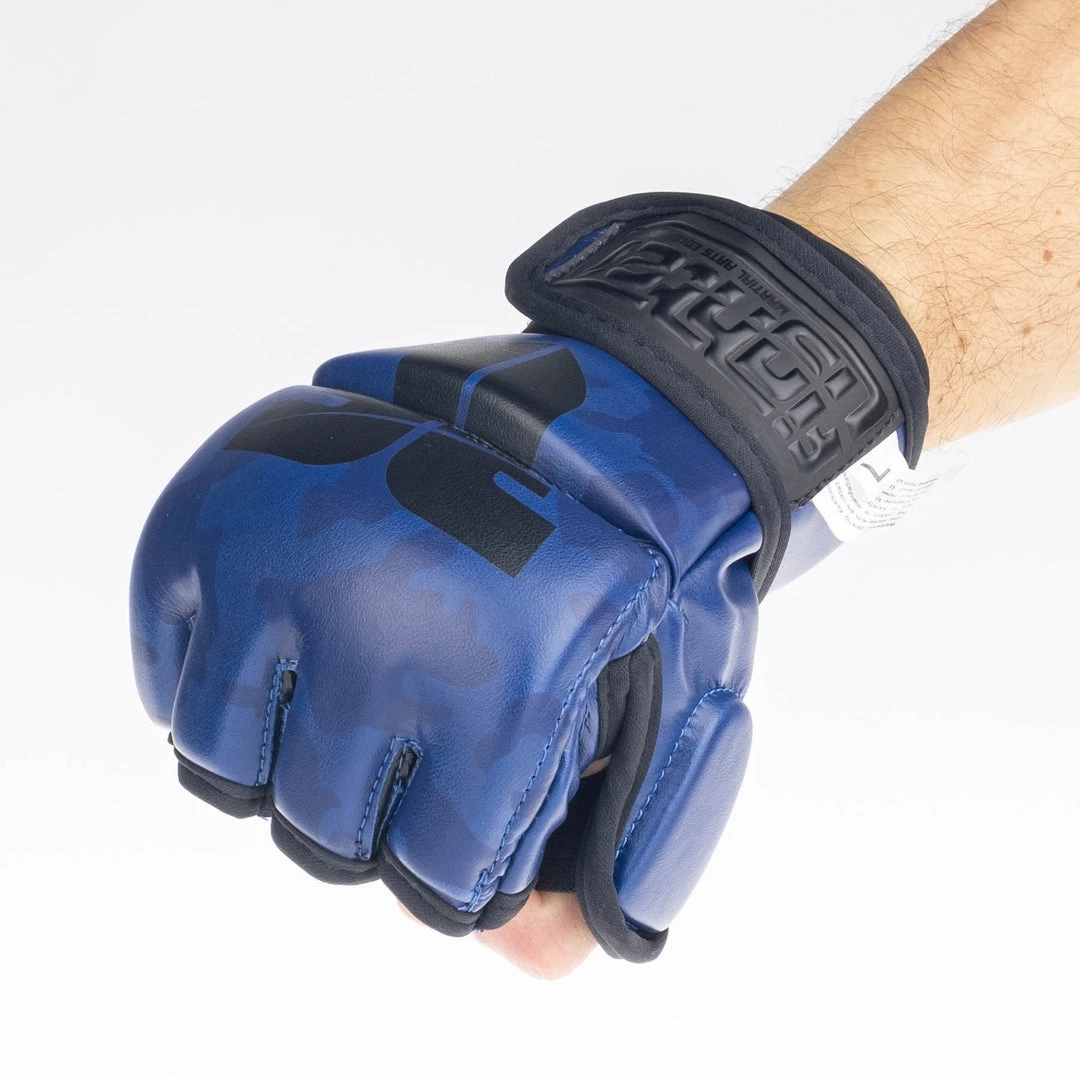 MMA Gloves Fighter Competition - Blue/camo, FMG-002CBU 10 MMA Gloves Fighter Competition - Blue/camo, FMG-002CBU
